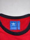 Adidas Originals Camo Trefoil Colorblock Crewneck Sweatshirt – Red/White/Black (L)