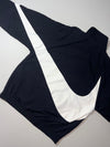 Nike Big Swoosh Black & White Woven Windbreaker Jacket (M/L)