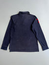 Polo Ralph Lauren Big Pony Multicolor Embroidered Long Sleeve Rugby Polo Shirt Navy Size (L)