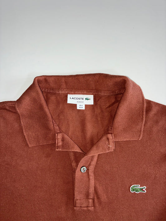 Lacoste Slim Fit Polo – Rust Brown(S/M)