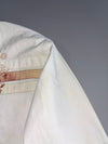 Coogi Vintage Cotton Zip Jacket Cream / Green Stripe with Back Crest Embroidery (XL)