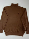 AMI Paris Alexandre Mattiussi Brown Turtleneck Sweater (L/XL)