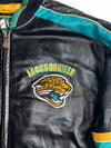 Vintage 1990s NFLx G-III Carl Banks Jacksonville Jaguars NFL Genuine Leather Varsity Jacket (2Xl)