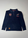 Royal Polo Geographical Norway Embroidered Long Sleeve Polo – Navy (S)