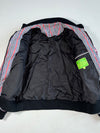 Vintage Fairwhale Red Navy Gingham Check Bomber Jacket (M)