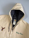 Vintage Carhartt Active Hooded Jacket With Embroidered Back Text L-30,C-63