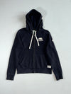 Roots Canada Black Vancouver Beaver Logo Zip Hoodie (S)