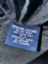 Le Blues Vintage Black Genuine Suede Leather Harrington Jacket (L)