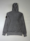 Stone Island Grey Full-Zip Hooded Sweatshirt (L)