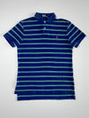 Polo Ralph Lauren Custom Fit Green Navy Striped Polo Shirt(L)