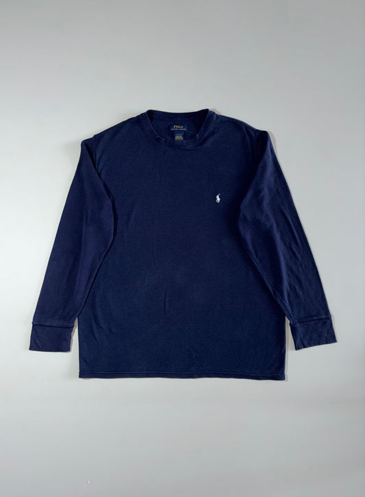 Polo Ralph Lauren Thermal Waffle Knit Long Sleeve  Navy Blue, Men’s (2XL)