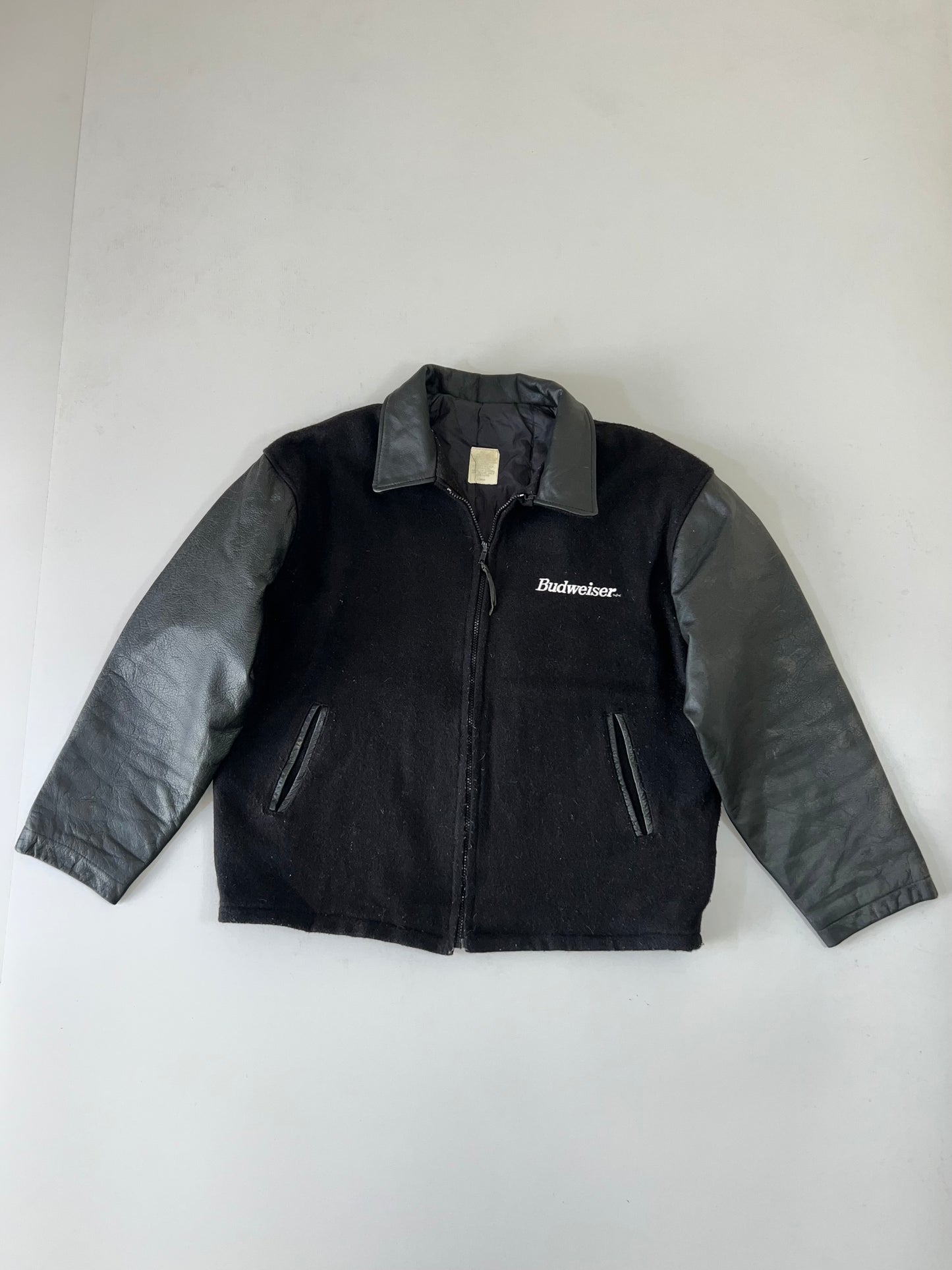 ZBudweiser Vasrsity Jacket Original Leather (XL/2XL)
