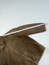 Vintage Santa Barbara Polo Brown Canvas Zip-Up Work Jacket Furr inside (XL)