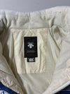 Vintage Descente White Blue Fleece Zip-Up Jacket (L)