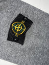 Stone Island Grey Full-Zip Hooded Sweatshirt (L)