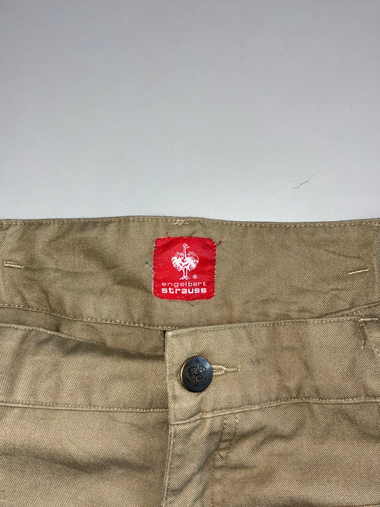 Engelbert Strauss Khaki Cargo Work Pants (W:32|L:41)
