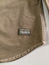 Pull&Bear Streetwear Work Shirt – Olive Contrast Stitch (L)