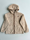 The North Face Beige Teddy Sherpa Fleece Zip Hoodie (S)
