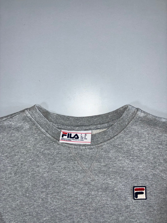 Fila | Small Logo Crewneck Sweatshirt | Grey Melange | (S)
