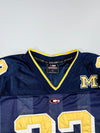 Colosseum Athletics University of Michigan Wolverines #32 Navy to Maize Gradient Fade NCAA Football Jersey (XL/2XL)