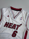 Adidas NBA | Miami Heat LeBron James #6 White Home Jersey | (S)