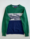 Superdry Vintage Colour Block Logo Sweatshirt(S)