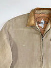 Vintage Marlborn Classic’s Original Hard Cotton Jacket W/ Leather Collar RARE (L)