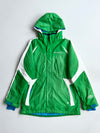 Vintage Columbia Green White Hooded Ski Jacket (XL)