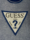 Guess USA Triangle Logo Knit Sweater – Blue Grey (M)