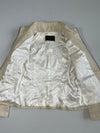 Vintage New Win Cream Leather Utility Jacket Women’s (XS)
