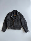First Gear Original Genuine Leather Vintage Biker Jacket (M)