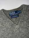 Polo Ralph Lauren Lambswool V-Neck Sweater – Heather Grey (S)