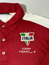 Kappa Italia Torino Piemonte Maroon/White Long Sleeve Polo (L)