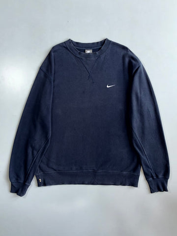 Nike | Swoosh Crewneck Sweatshirt Navy | (XL)