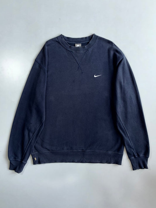 Nike | Swoosh Crewneck Sweatshirt Navy | (XL)