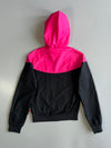 Nike Vintage Black Track Jacket with White & Grey Stripe (Xs)