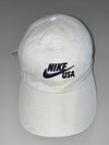 Vintage Nike USA White Embroidered Swoosh Baseball Cap (Adjustable)