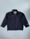 Champion Navy Stripe Sleeve Windbreaker Track Jacket (ML)