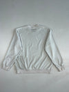 Puma White Fleece Crewneck Sweatshirt – Chest Patch Logo (XL)