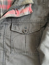 Levi’s Charcoal Grey Field Jacket with Plaid Flannel Lining(L)
