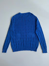 Polo Ralph Lauren Royal Blue Cable Knit Crewneck Sweater (M/L)
