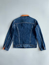 Levi’s Strauss & Co. Corduroy Collar Dark Wash Denim Trucker Jacket (M)