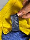 Vintage Tommy Hilfiger Yellow Fleece Quarter Zip Pullover (XL)