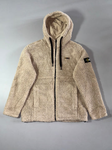 National Geographic | Sherpa Zip Hoodie Beige | (XL)