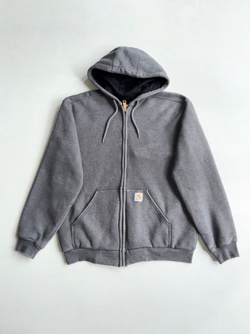 Carhartt Carbon Grey Thermal-Lined Full-Zip Hoodie (XL)