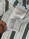 Adidas Golf Striped Polo Shirt White/Black Multi-stripe (M)