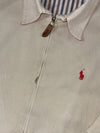 Polo Ralph Lauren Cream Harrington Jacket with Striped Lining (L)