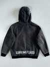 Lurking Class by Sketchy Tank | Spiderweb Print Zip-Up Hooded Work Jacket (M/L)