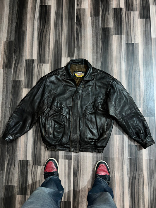 ZHARLEY DAVIDSON* Leather Jacket (L/XL)