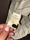 Dark Brown Leather Harrington Jacket (L)